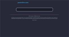 Desktop Screenshot of pasterbin.com